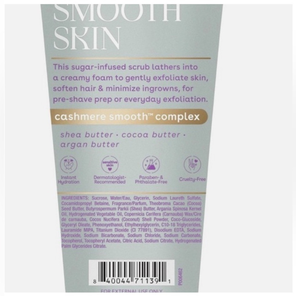 EOS Cashmere Shea Butter Pre Shave Scrub NEW 7.5 oz - Picture 3 of 3
